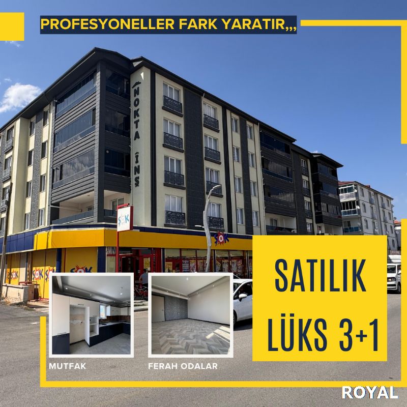 SATILIK SIFIR ARAKAT HİÇ KULLANILMAMIŞ LÜKS 3+1 DAİRE